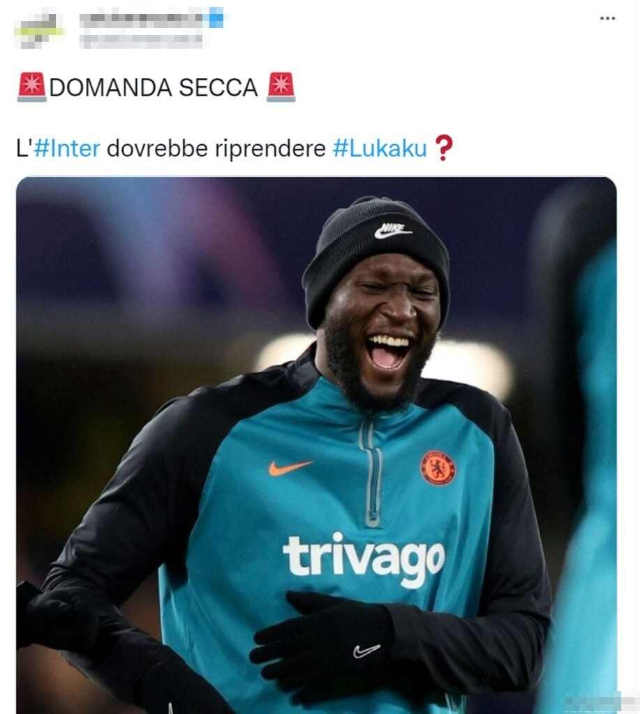 Tweet Lukaku