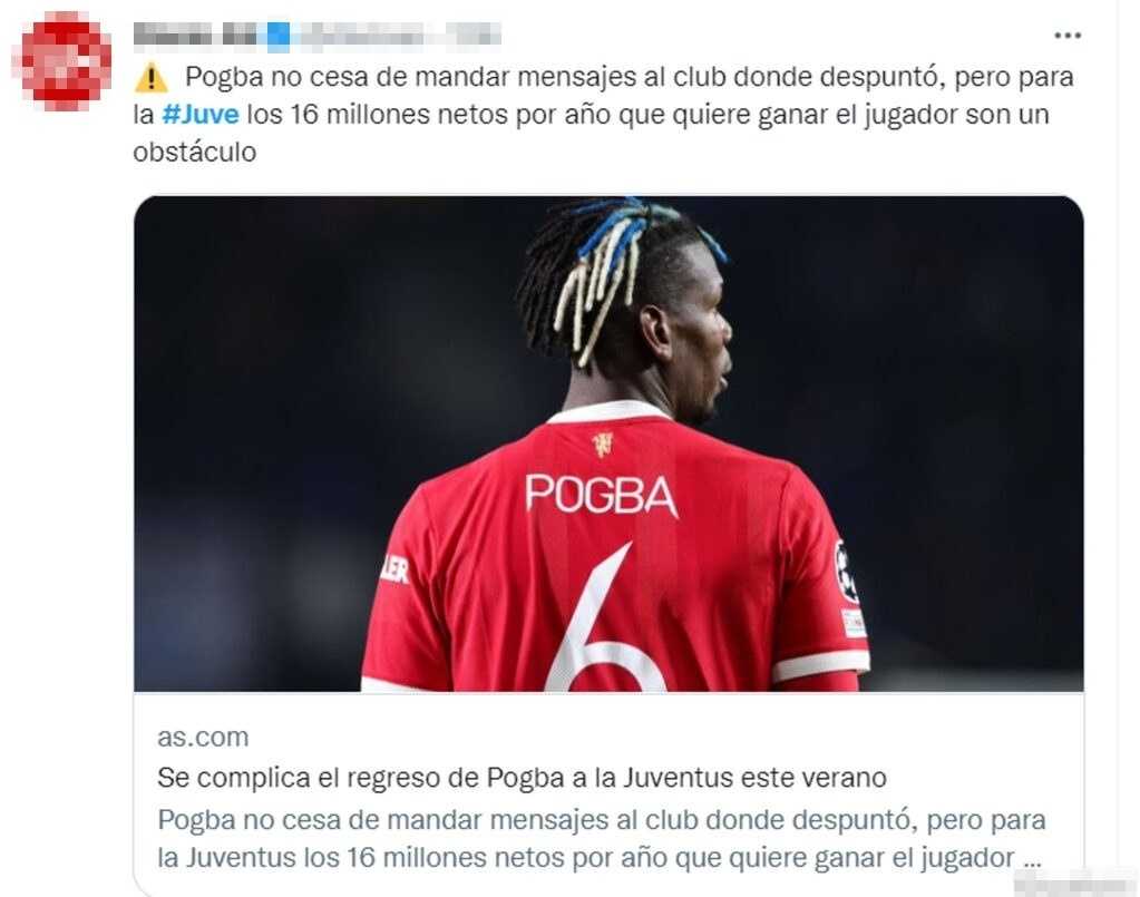 Tweet Pogba 