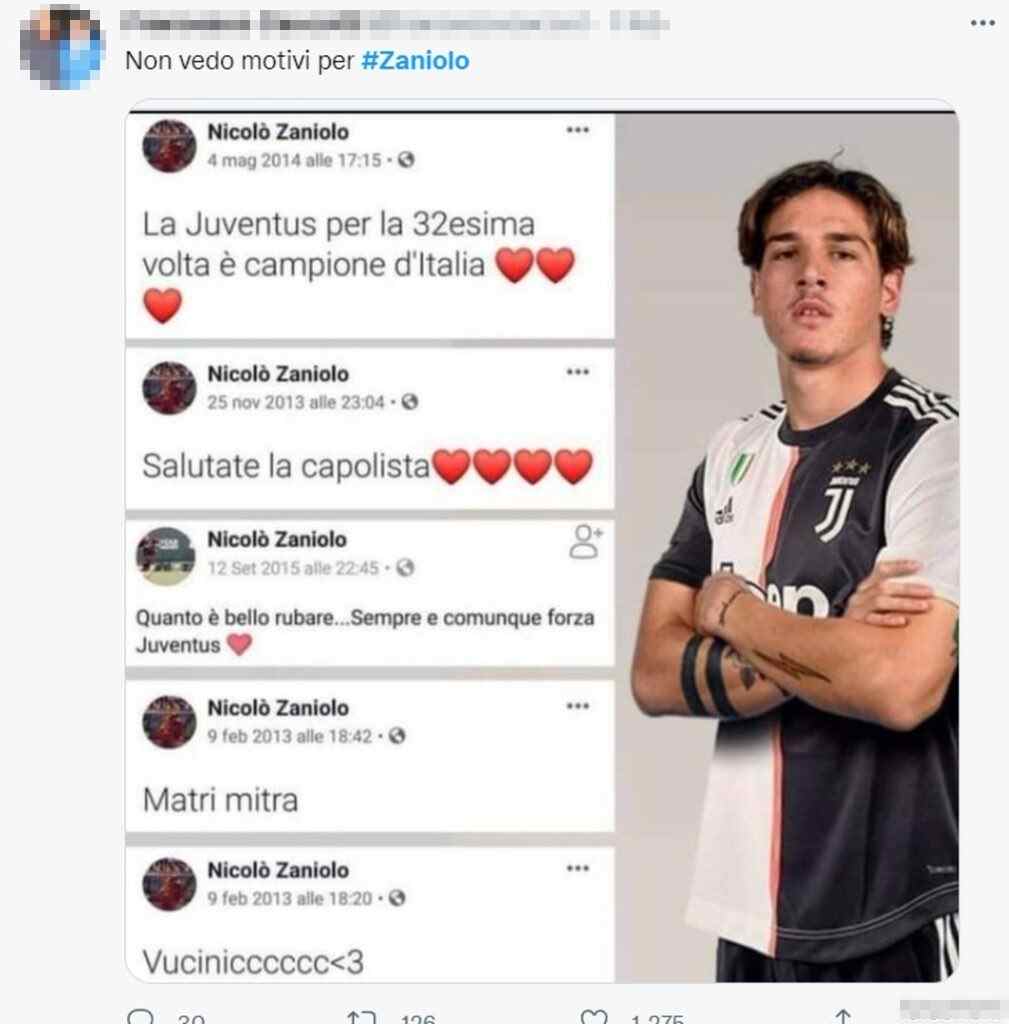 Tweet Zaniolo 