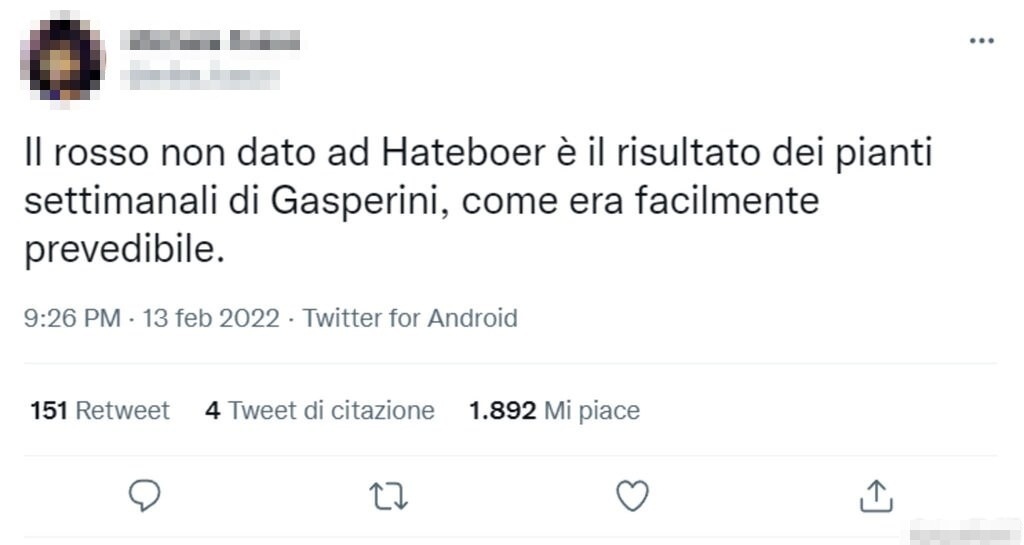 Tweet proteste Atalanta Juventus