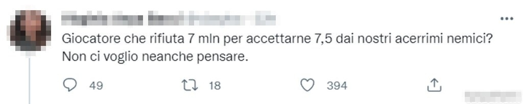 Tweet Dybala 