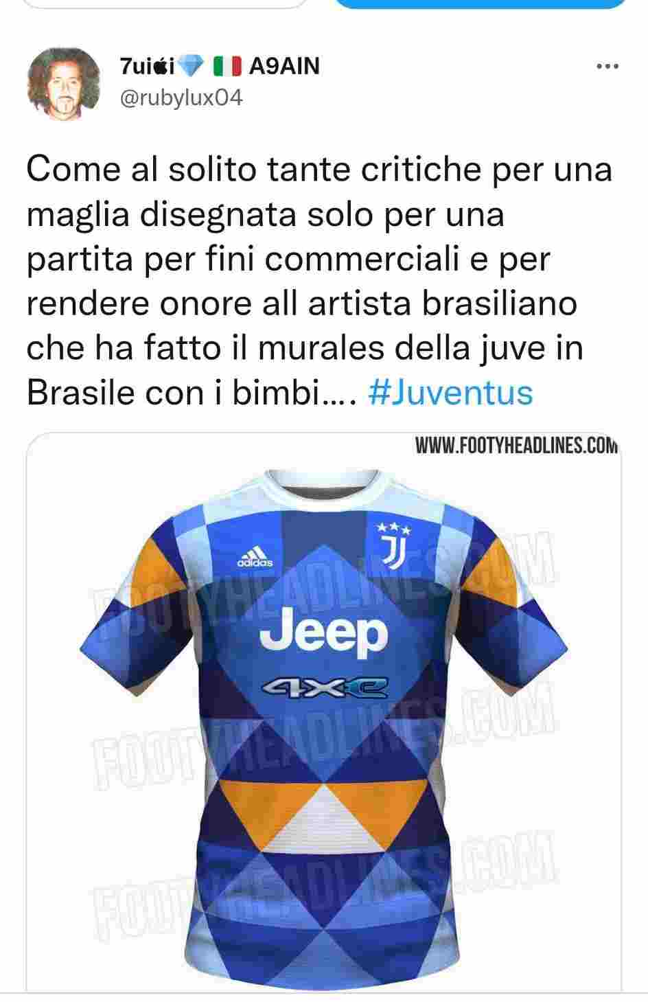 Quarta maglia Juventus (Twitter)