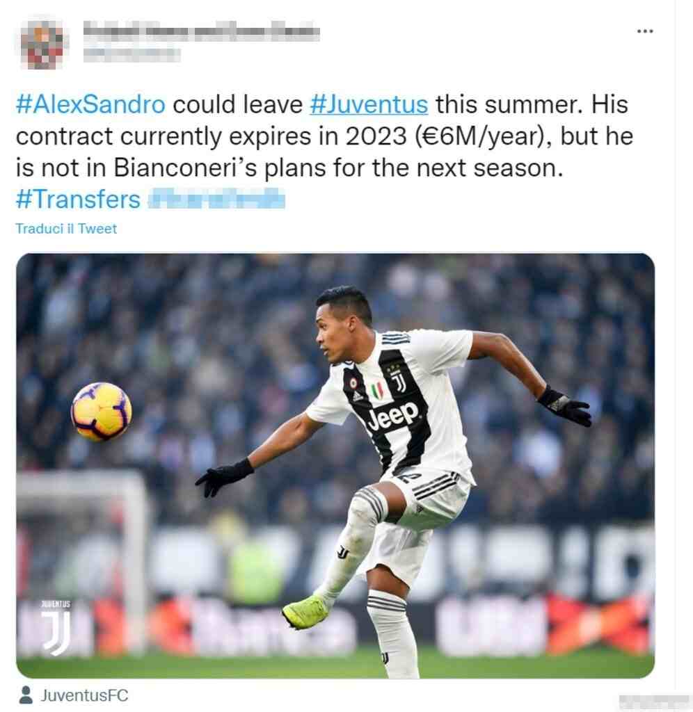 Tweet Alex Sandro