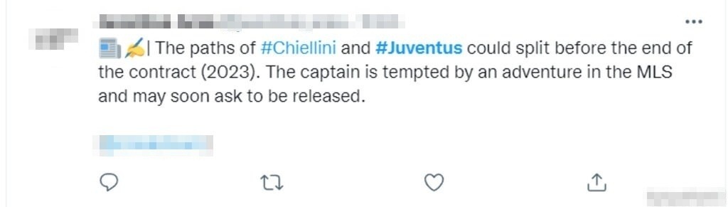 Tweet Chiellini 