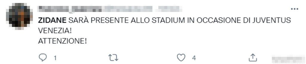 Tweet Zidane
