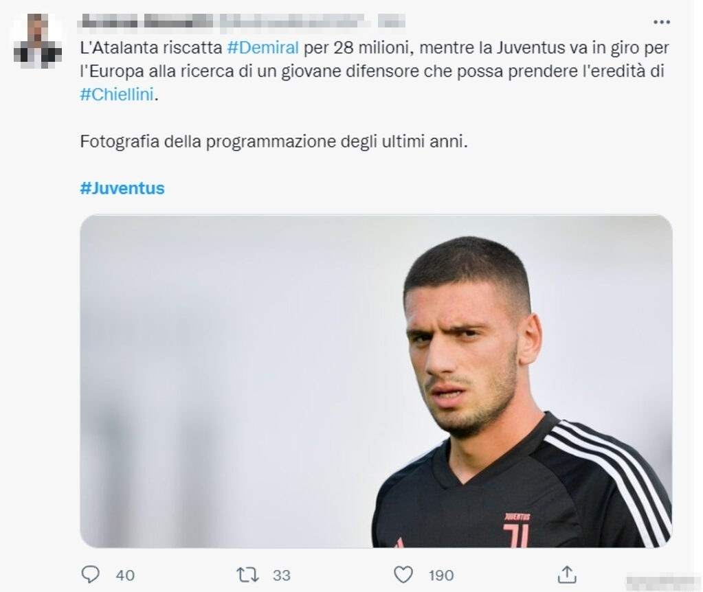 Tweet mercato