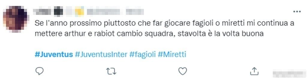 Tweet Juventus