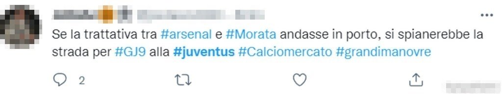 Tweet Morata