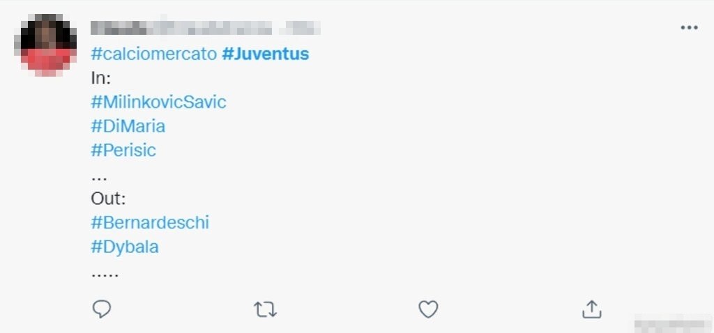 Tweet mercato