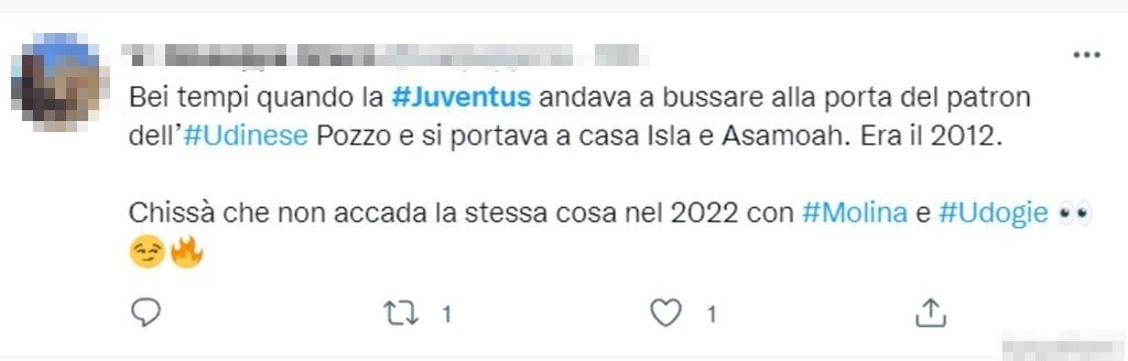 Tweet mercato