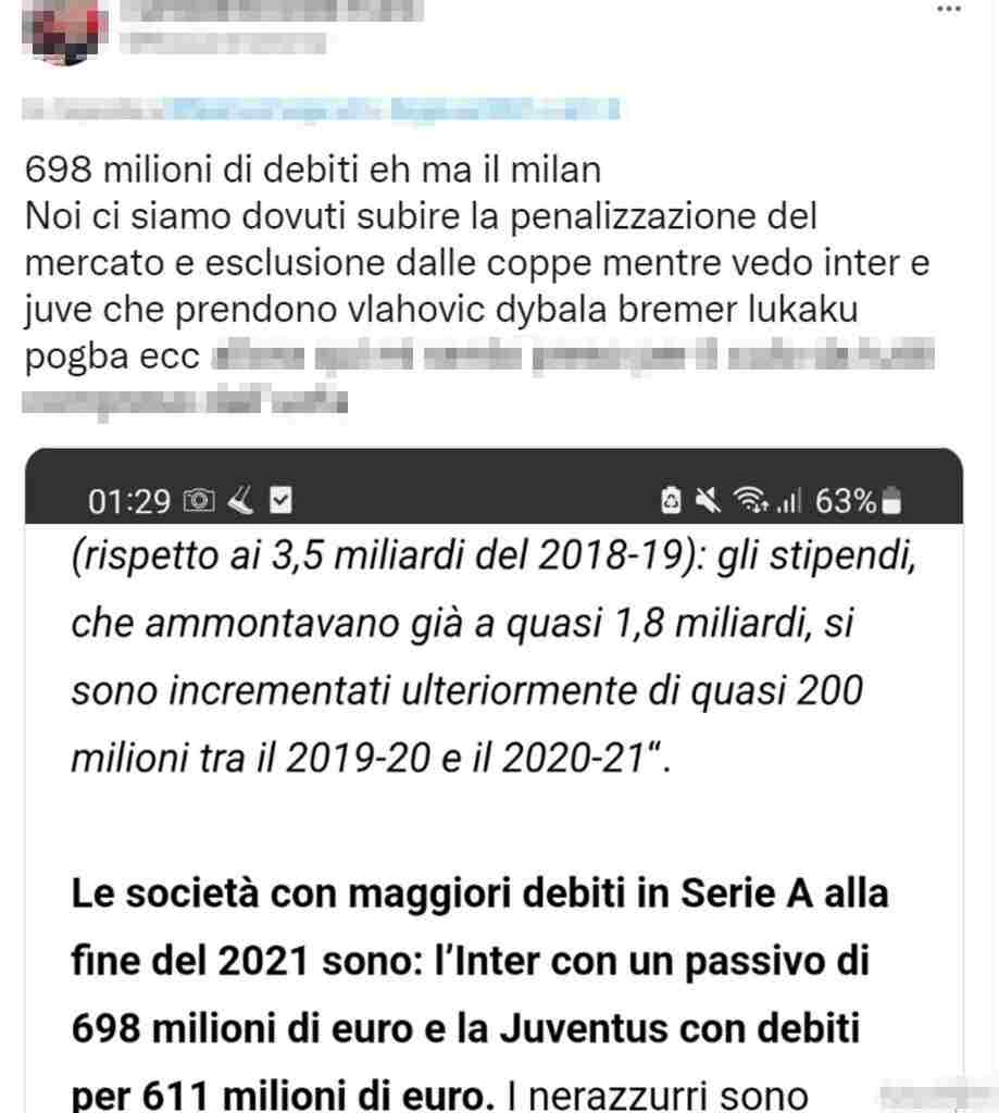 Tweet Agnelli