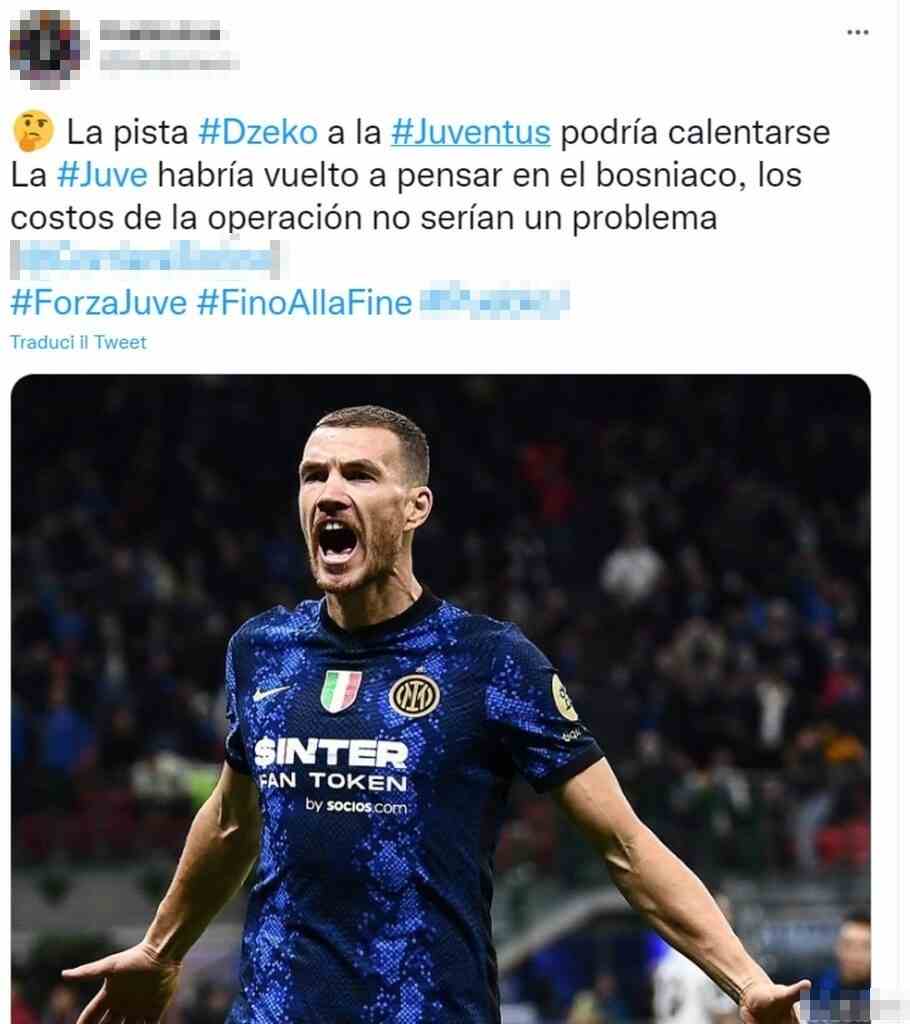 Tweet Dzeko