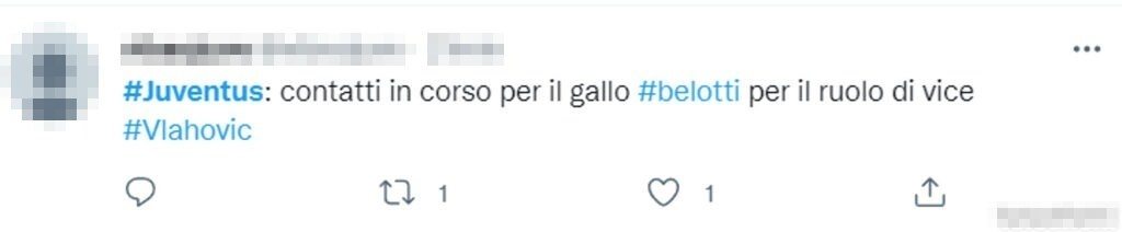 Tweet Belotti