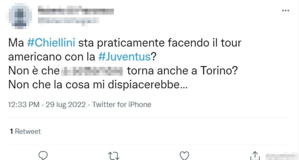 Tweet Chiellini 