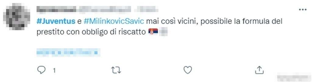 Tweet Milinkovic-Savic