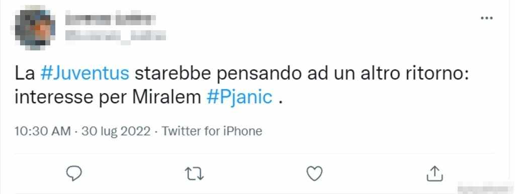 Tweet Pjanic