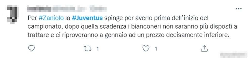 Tweet Zaniolo