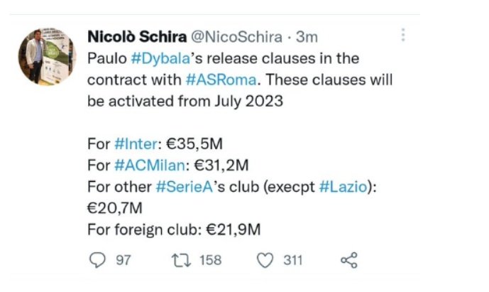 clausole Dybala