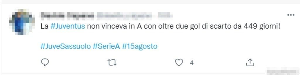 Tweet Juventus 