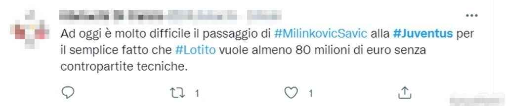 Tweet Milinkovic