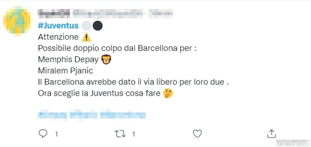 Tweet Pjanic