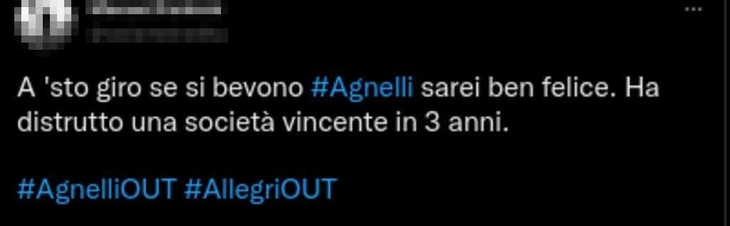 Agnelli tweet