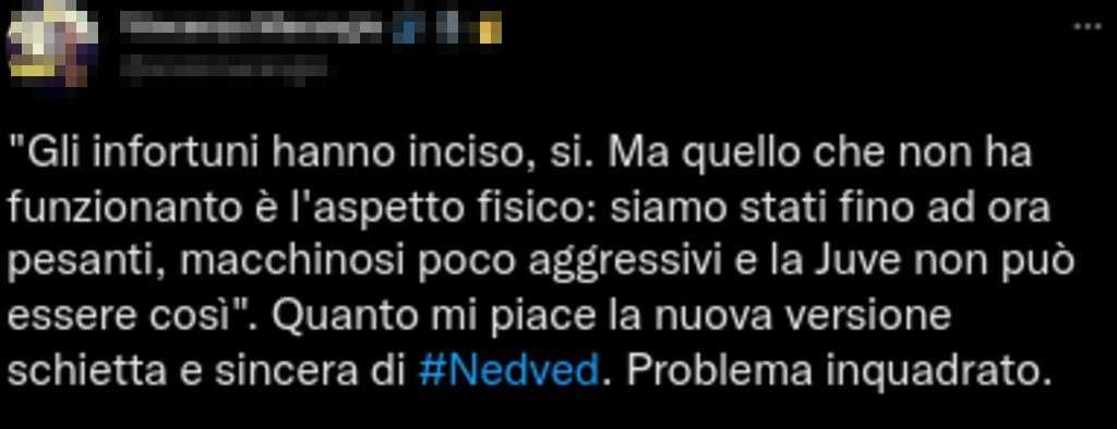 Nedved tweet