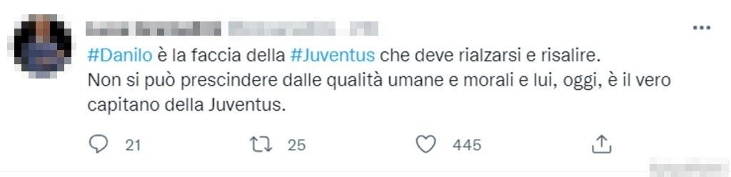 Tweet Danilo