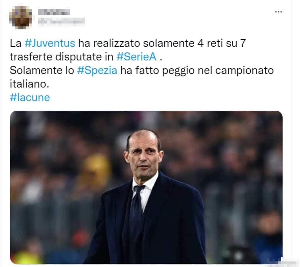 Tweet Allegri 