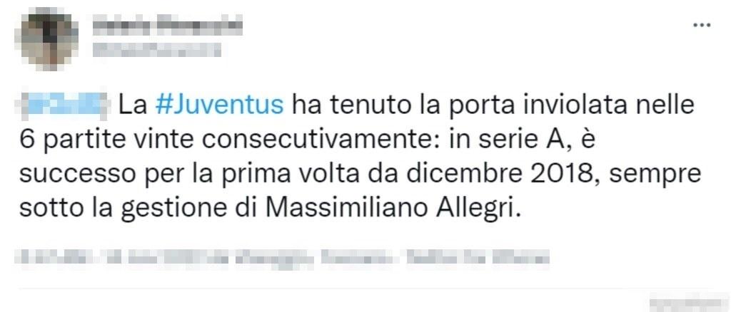 Tweet Allegri