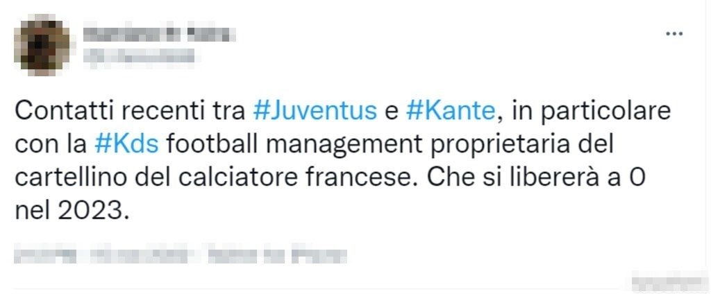 Tweet Kanté