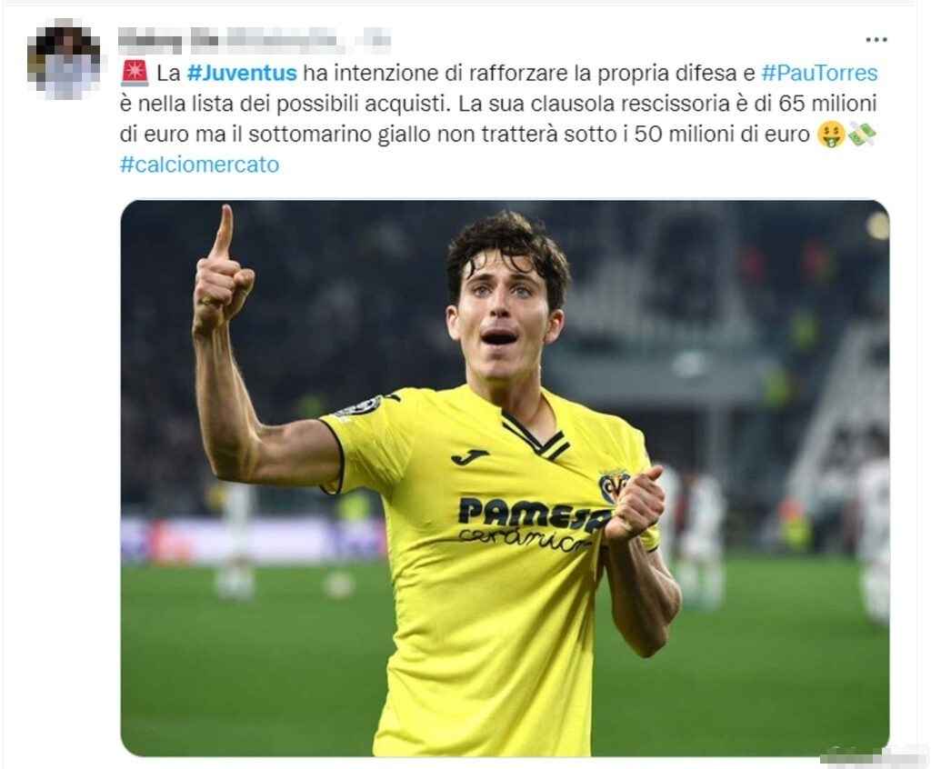 Tweet mercato