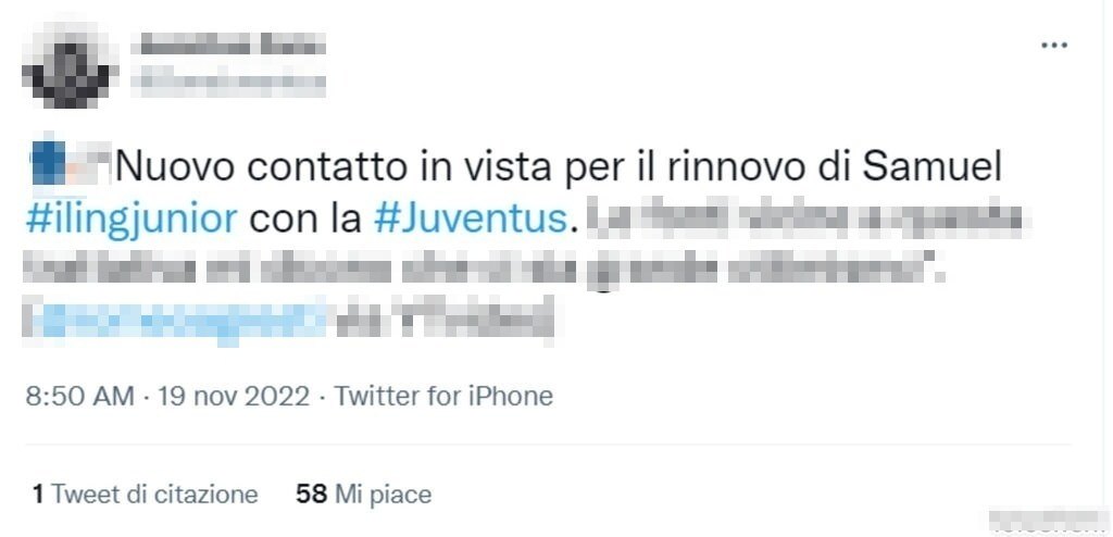 Tweet mercato