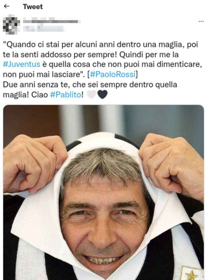 Paolo Rossi tweet