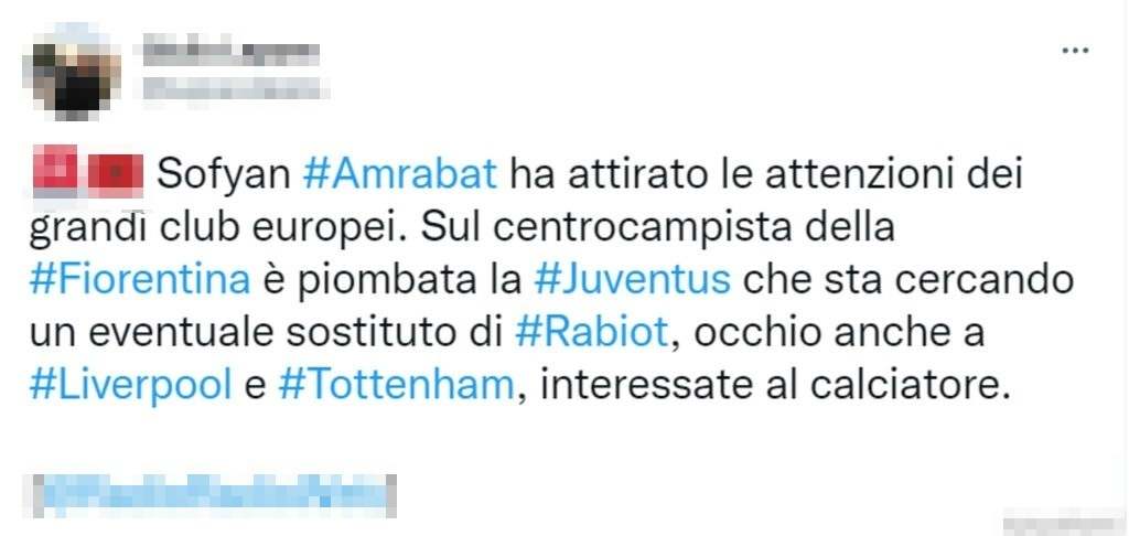 Tweet Amrabat 