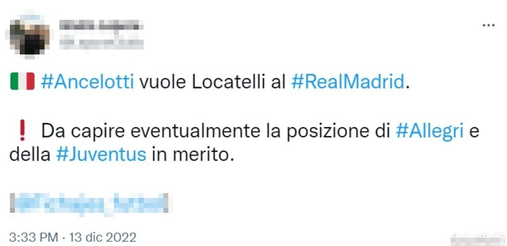 Tweet Locatelli