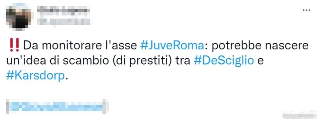 Tweet mercato 