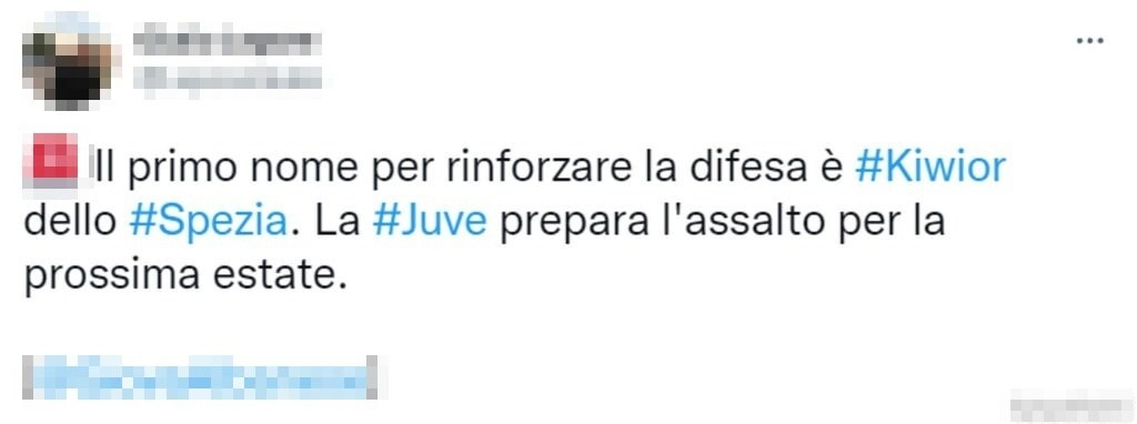 Tweet mercato 