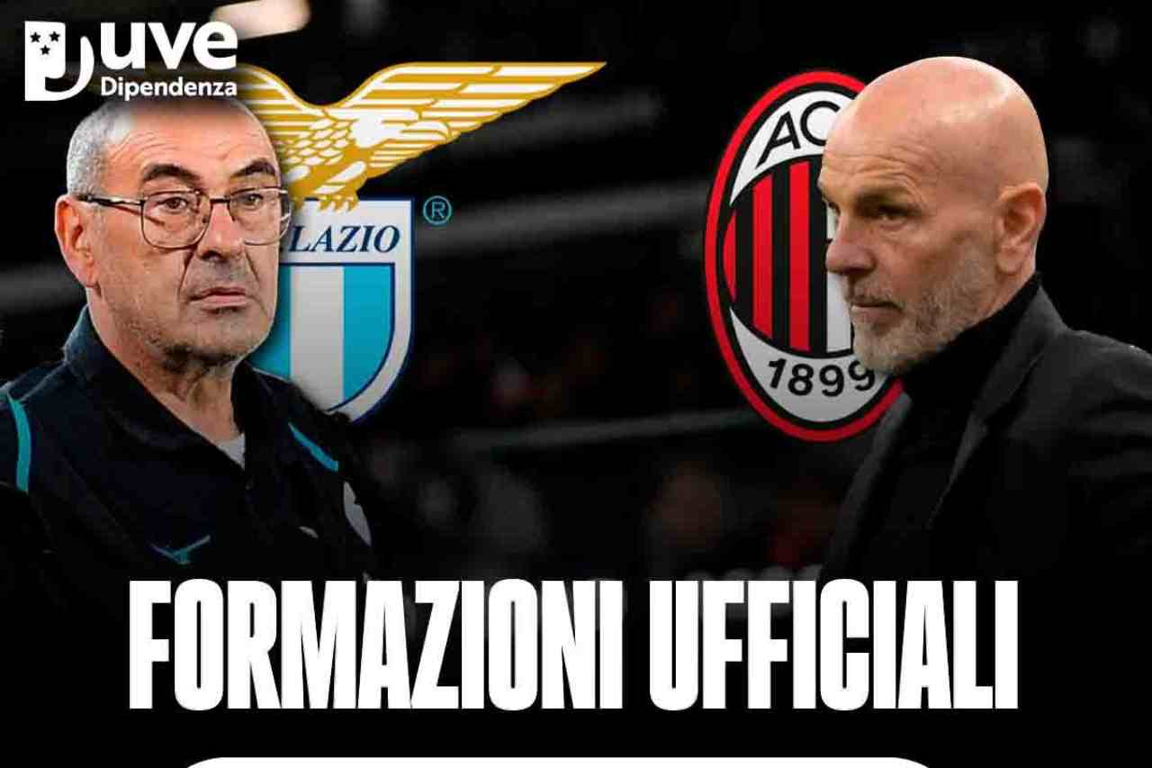 Formazioni ufficiali Lazio Milan 
