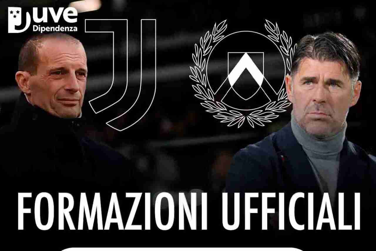 Juventus Udinese Formazioni ufficiali
