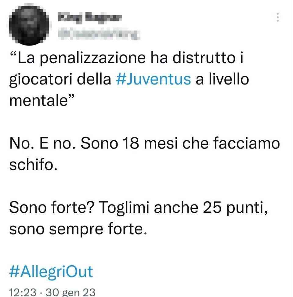 Juventus penalizzazione