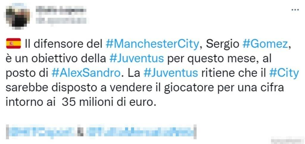 Tweet mercato 