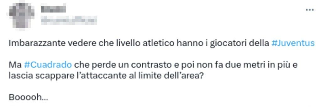 Cuadrado tweet