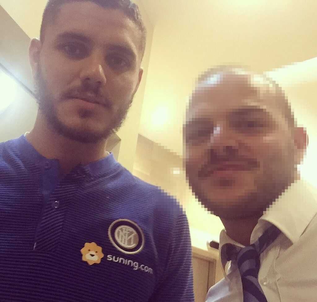 Mauro Icardi finto dirigente