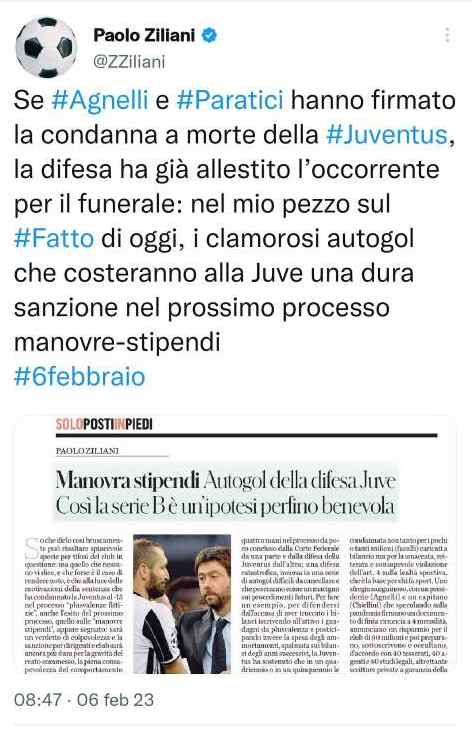 Paolo Ziliani Juventus