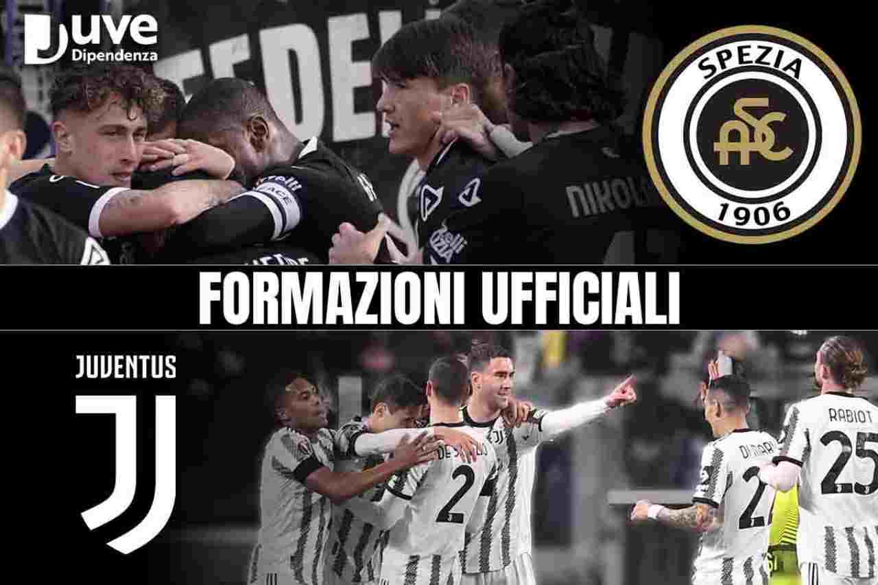 Spezia Juventus Formazioni ufficiali