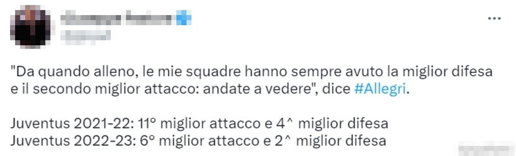 Tweet Allegri 