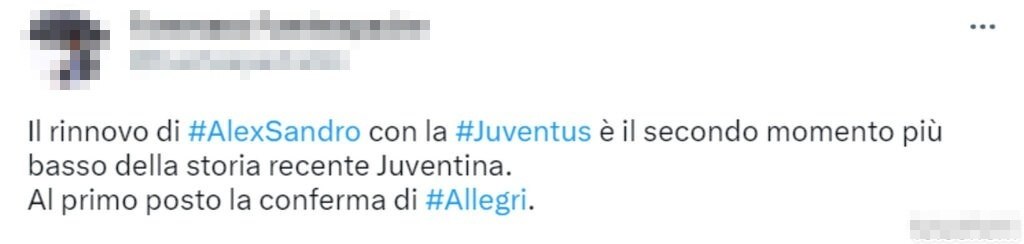 tweet juventus