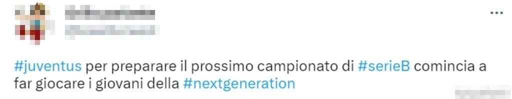 tweet juventus serie b