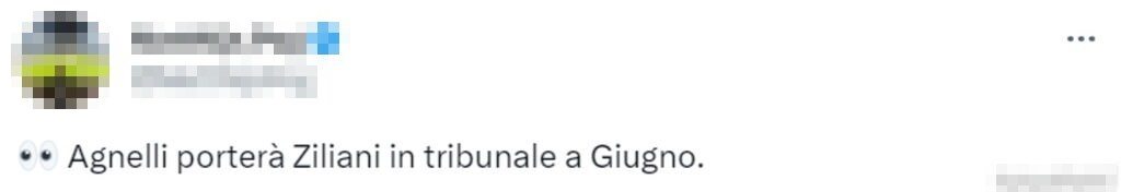 tweet agnelli ziliani